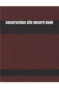 Construction Site Record Book