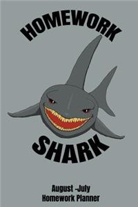Homework Shark August - July Homework Planner