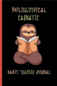 Philoslothical Carnatic Habit Tracker Journal