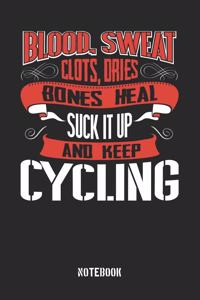 Blood clots sweat dries bones heal. Suck it up and keep Cycling