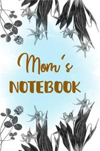 Mom's Notebook: Lined Notebook Small 6x9 Size 120 pages