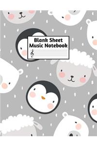 Blank Sheet Music Notebook