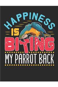 Happiness Is Biting My Parrot Back