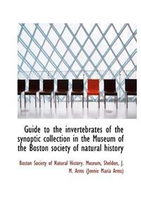 Guide to the Invertebrates of the Synoptic Collection in the Museum of the Boston Society of Natural