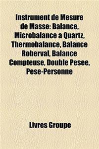 Instrument de Mesure de Masse