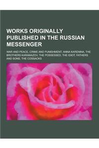 Works Originally Published in the Russian Messenger