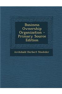 Business Ownership Organization