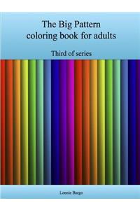 Third Big Pattern coloring book for adults