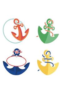 S.S. Discover Anchors Mini Cut-Outs