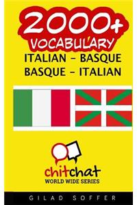 2000+ Italian - Basque Basque - Italian Vocabulary