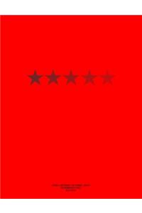 Cornell Notebook for Cornell Notes, 250 Numbered Pages, Red Cover
