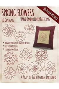 Spring Flowers Hand Embroidery Patterns