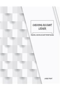 Checking Account Ledger - Large Print