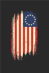 Betsy Ross Flag Notebook - American Patriot Journal Planner