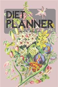 Diet Planner: Food Journal and Activity Tracker, Weight Loss Diet, Three Months Diet Journal (111 Pages, 6 x 9 inches)