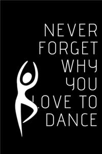 Never forget why you LOVE to dance