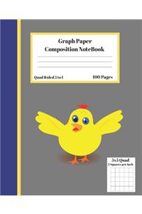 Graph Composition Notebook 5 Squares per inch 5x5 Quad Ruled 5 to 1 100 Sheets