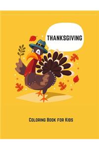 Happy Thanksgiving Coloring Book for Kids