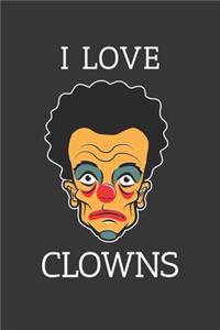 I Love Clowns Notebook