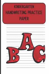 Kindergarten Handwriting Practice Paper