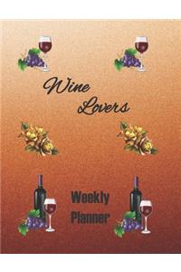 Wine Lovers Weekly Planner