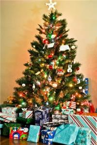 Christmas tree notebook - achieve your goals, perfect 120 lined pages #9
