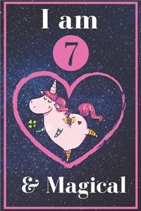 Unicorn Journal I am 7 & Magical!
