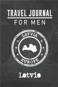 Travel Journal for Men Latvia