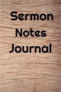 Sermon Notes Journal
