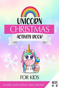 Unicorn Christmas Activity Book