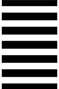 Stripes - Black 101 - Lined Notebook With Margins 5x8