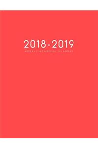 2018-2019 Weekly Academic Planner