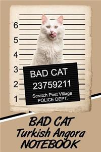 Bad Cat Turkish Angora Notebook