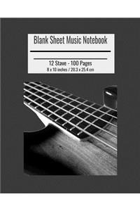 Blank Sheet Music Notebook