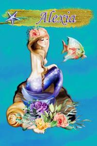 Heavenly Mermaid Alexia: Wide Ruled Composition Book Diary Lined Journal