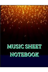 Music Sheet Notebook