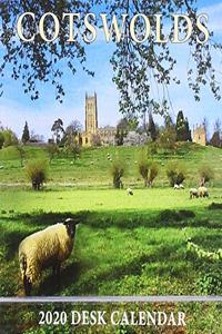 Cotswolds Mini Desktop Calendar - 2020