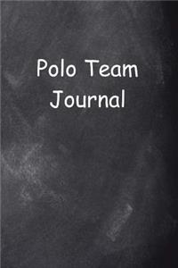 Polo Team Journal Chalkboard Design