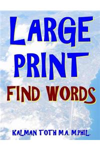 Large Print Find Words