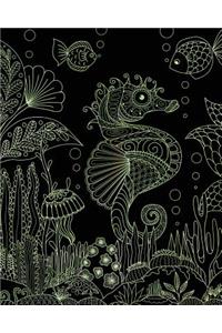 Bullet Journal Notebook Seahorse Drawing 8
