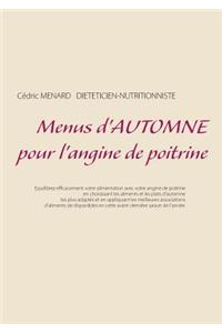 Menus d'automne pour l'angine de poitrine