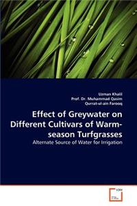 Effect of Greywater on Different Cultivars of Warm-season Turfgrasses