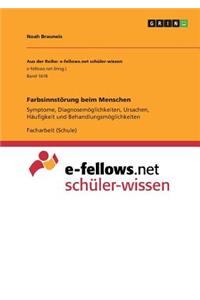 Farbsinnstörung beim Menschen