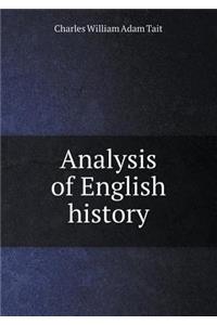 Analysis of English History