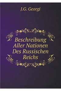 Beschreibung Aller Nationen Des Russischen Reichs