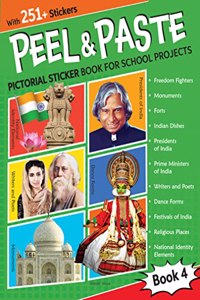 Peel and Paste Pictorial Sticker Book For School Projects Book 4