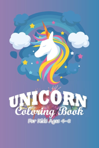 Unicorn Coloring Book for Ages 4-8