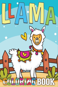 Llama Coloring Book