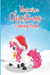 Unicorn Christmas Coloring Book