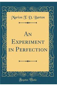 An Experiment in Perfection (Classic Reprint)